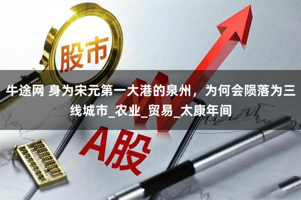 牛途网 身为宋元第一大港的泉州，为何会陨落为三线城市_农业_贸易_太康年间