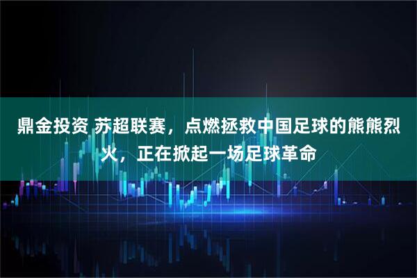 鼎金投资 苏超联赛，点燃拯救中国足球的熊熊烈火，正在掀起一场足球革命