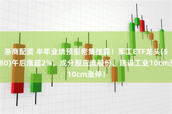 浙商配资 半年业绩预报密集披露！军工ETF龙头(512680)午后涨超2%，成分股应流股份、建设工业10cm涨停！