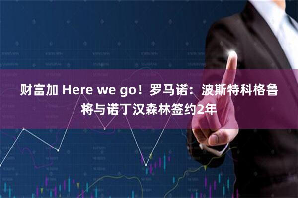 财富加 Here we go！罗马诺：波斯特科格鲁将与诺丁汉森林签约2年