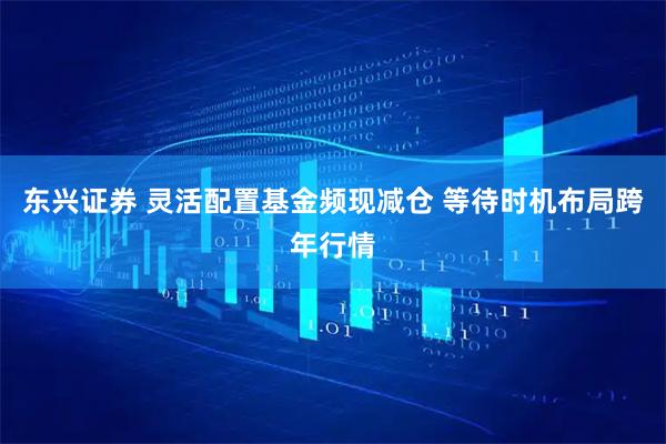 东兴证券 灵活配置基金频现减仓 等待时机布局跨年行情